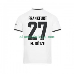 Camisola Eintracht Frankfurt Mario Gotze Homem Equipamento Primeiro 2022-2023 Manga Curta